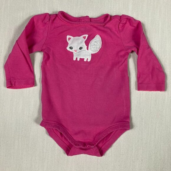 GYMBOREE | Cat Long Sleeve Bodysuit 6-12 Months - Picture 1 of 10